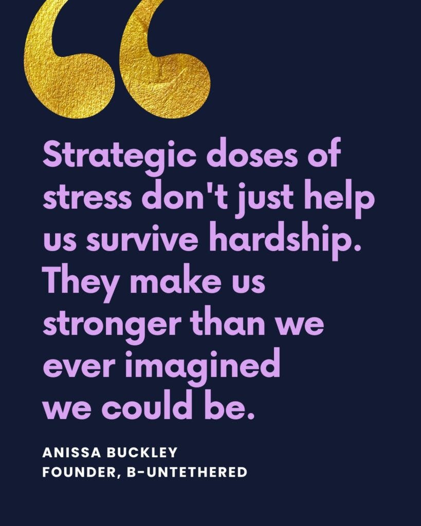 Strategic doses of stress don't just help us survive hardship. They make us stronger than we ever imagined. 