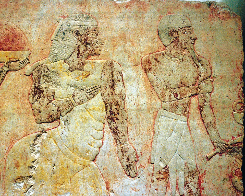 Wall reliefs with scenes of an expedition to Punti Wall reliefs with scenes of an expedition to Punti