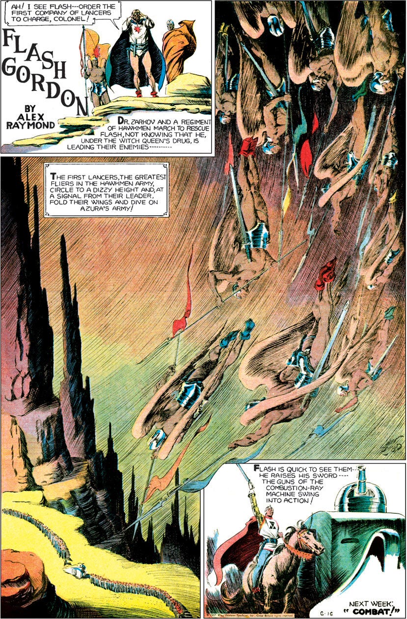 Alex Raymond, Flash Gordon Sunday page, June 16, 1935