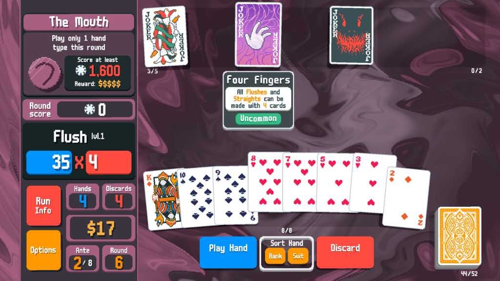 Balatro screenshot header