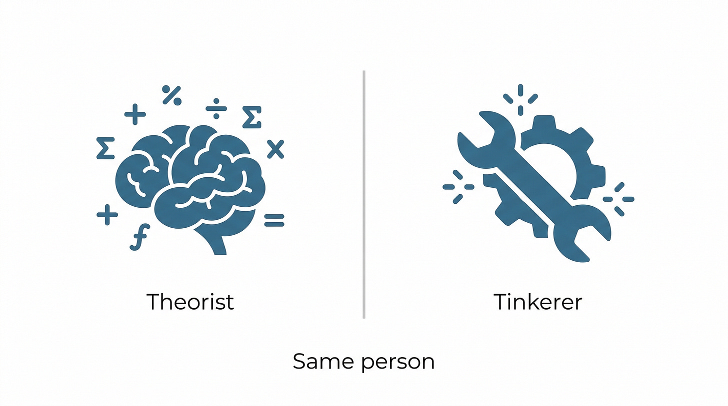 Theorist and tinkerer — Shannon refused to pick a side