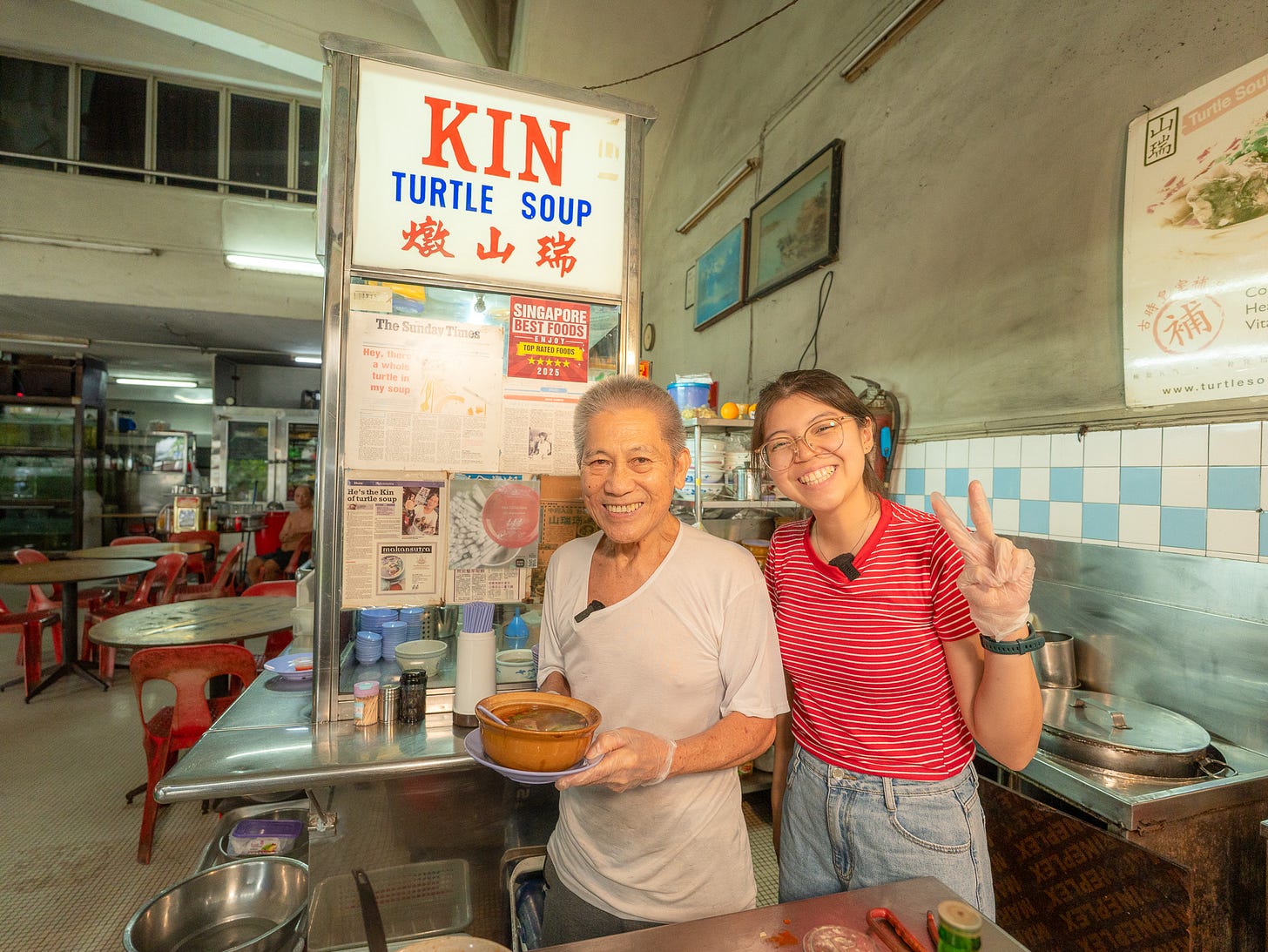 uncle kin and michelle with turtle soup