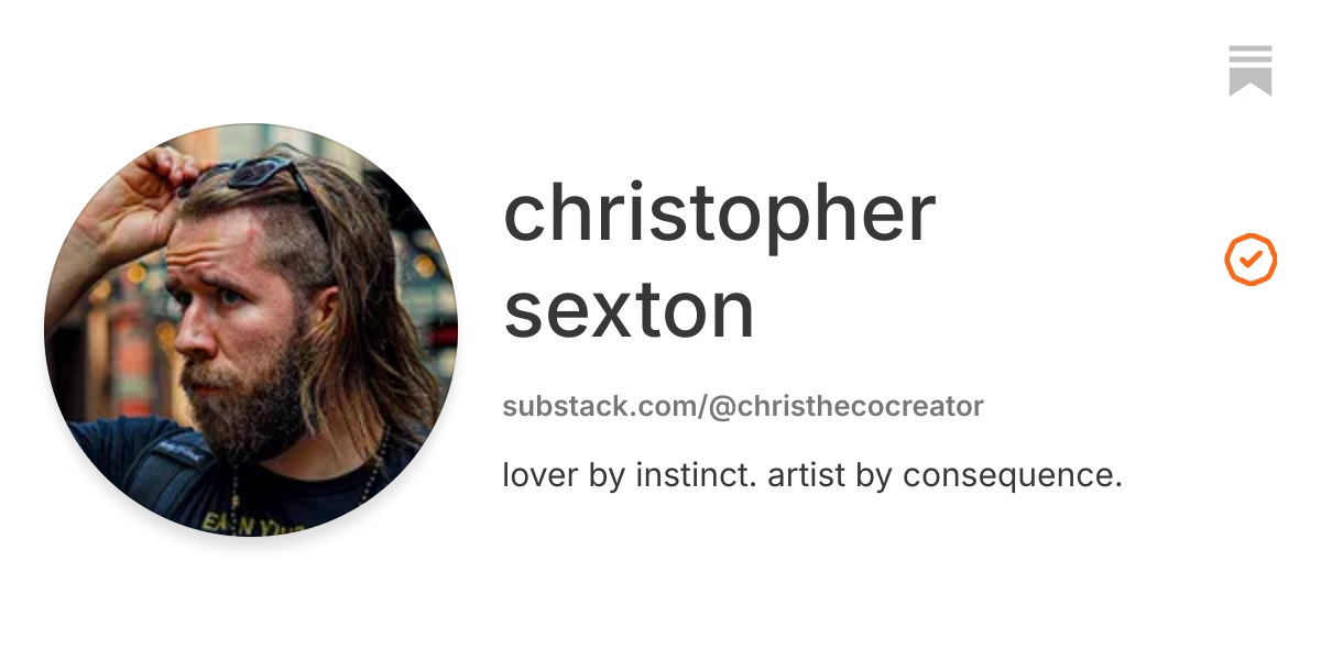 christopher sexton | Substack