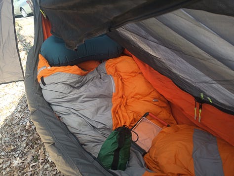 three photos of the hammock