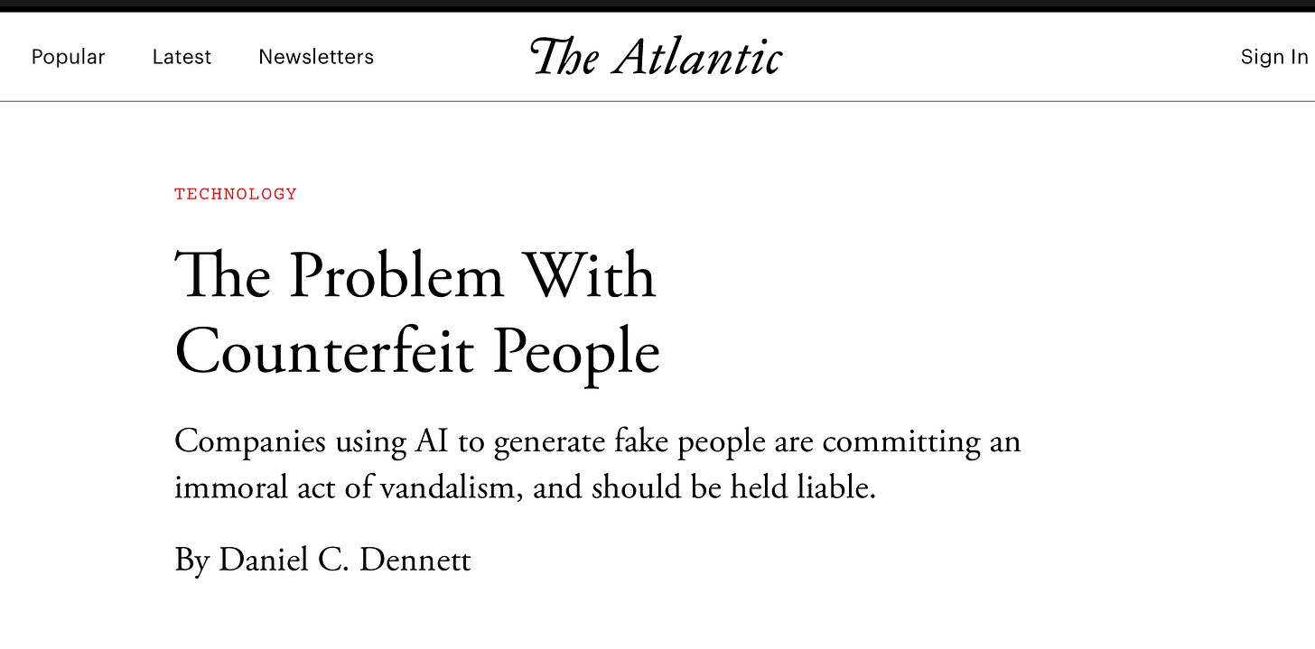 We URGENTLY Need a Federal Law Forbidding AI from Impersonating Humans We URGENTLY Need a Federal Law Forbidding AI from Impersonating Humans