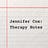 Jennifer Cox: Therapy Notes