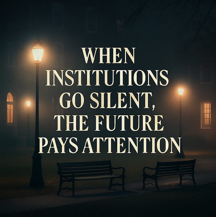 The quiet compromises we make now ripple far beyond politics. They define the soul of leadership for a generation.