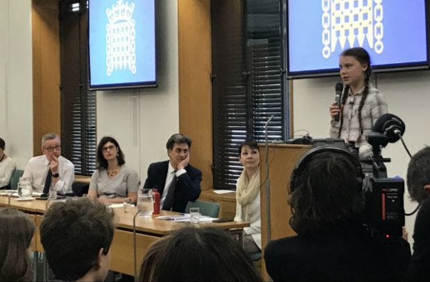 Greta Thunberg meets UK politicians – Defra in the media