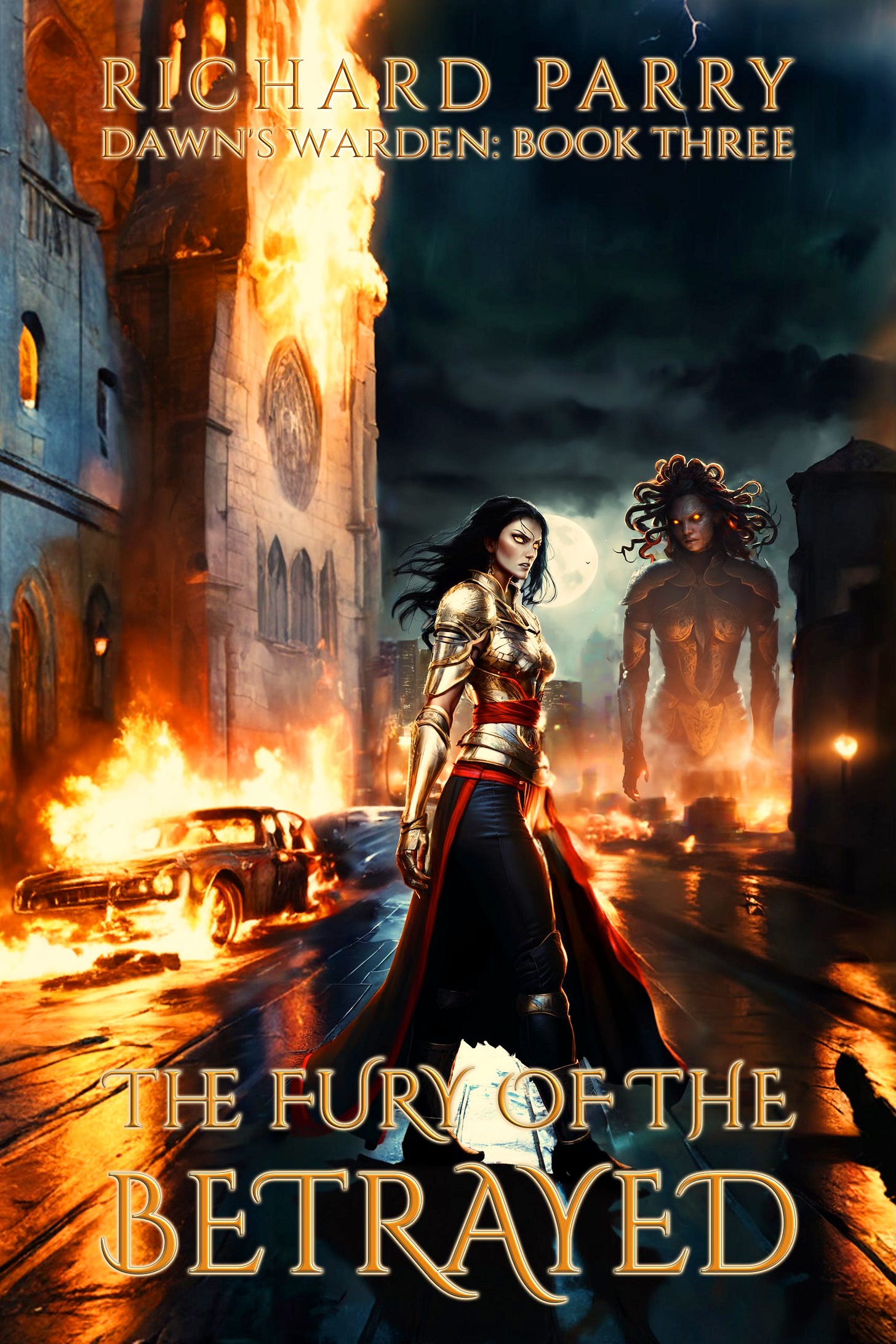 Book cover for the ebook edition of The Fury of the Betrayed.