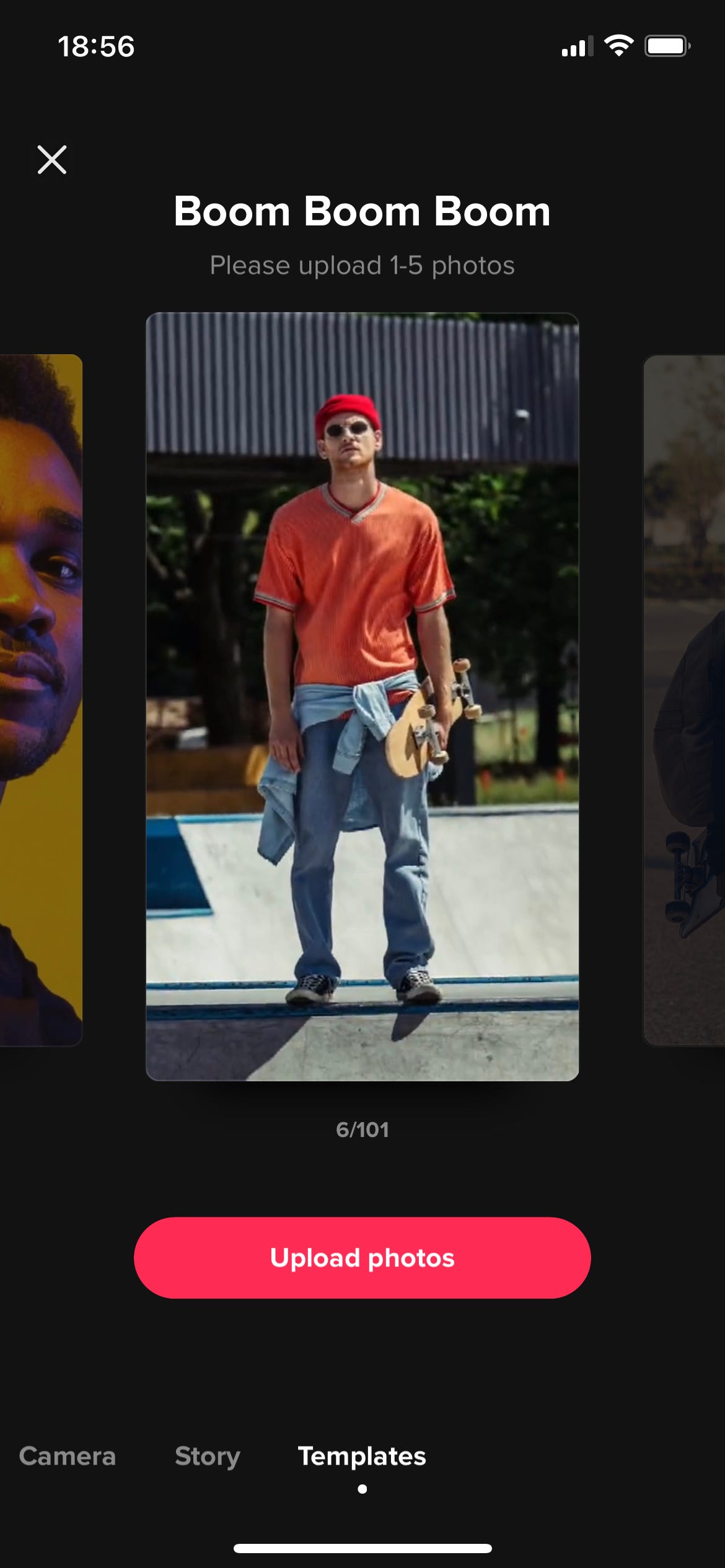 TikTok photo template