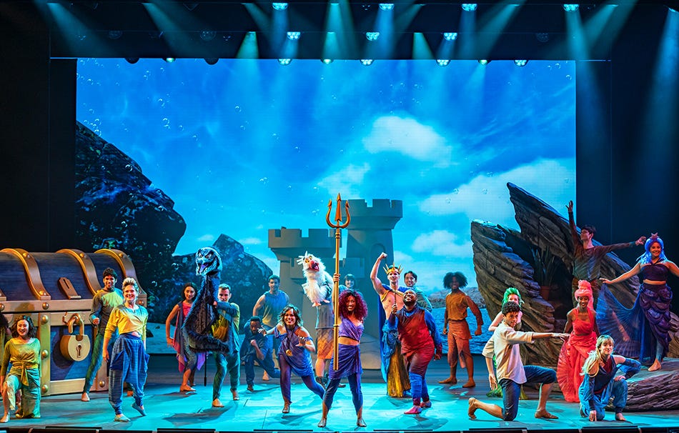 Little Mermaid show aboard Disney Wish