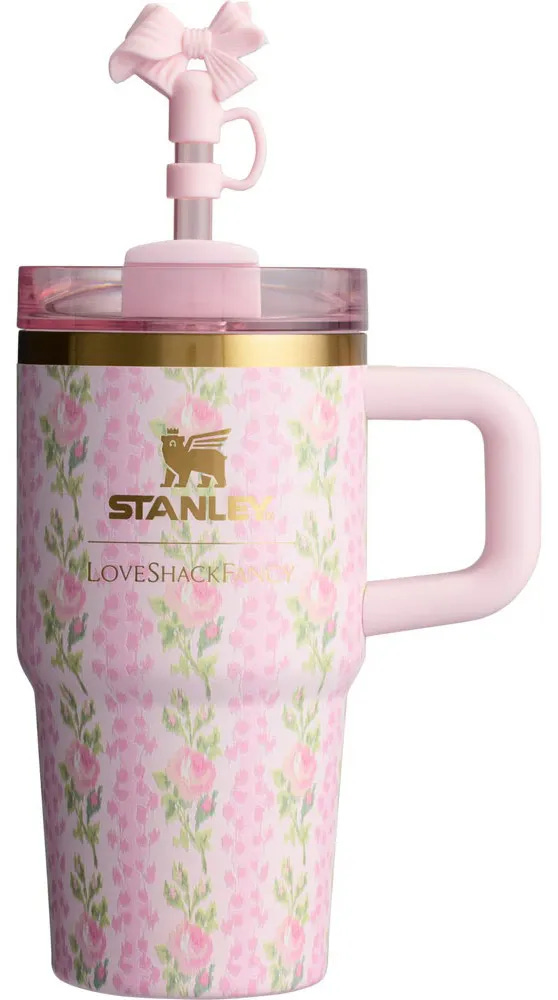 Stanley x LoveShackFancy Flowstate Quencher 20oz Tumbler BloomingHeirloom  in Stainless Steel - US