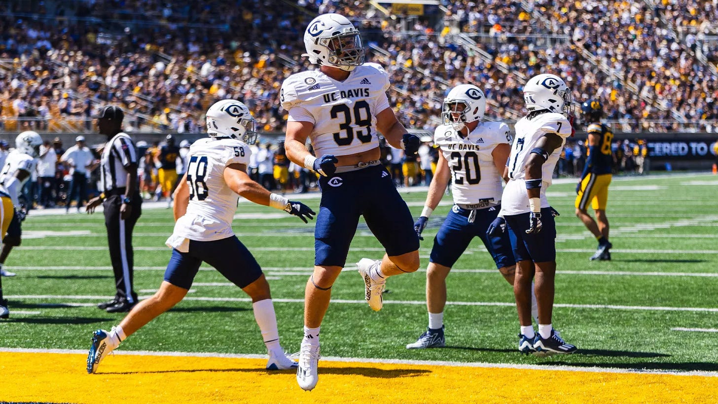 Porter Connors Earns FCS Nation National Defensive Player Of The Week Honors - UC Davis Athletics Porter Connors Earns FCS Nation National Defensive Player Of The Week Honors - UC Davis Athletics