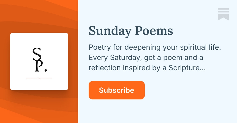 Sub Poems Sunday Poems | Drew D. West | Substack