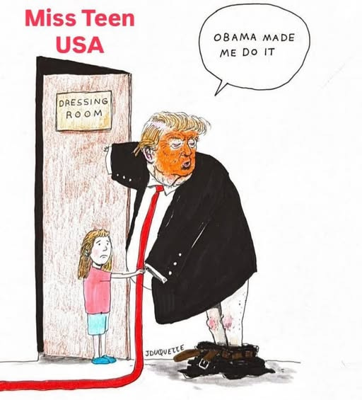 May be an illustration of text that says 'Miss Teen USA OBAMA OBAMAMADE MADE ME MEDOIT Do IT DRESSING ROOM JDUQUETTE JDUQQUE'
