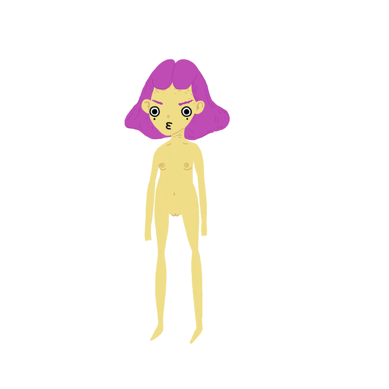 animation girl GIF by Nastia Kobza