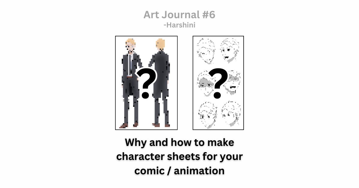 Why and how to make character sheets for your comic or animation (Art ...
