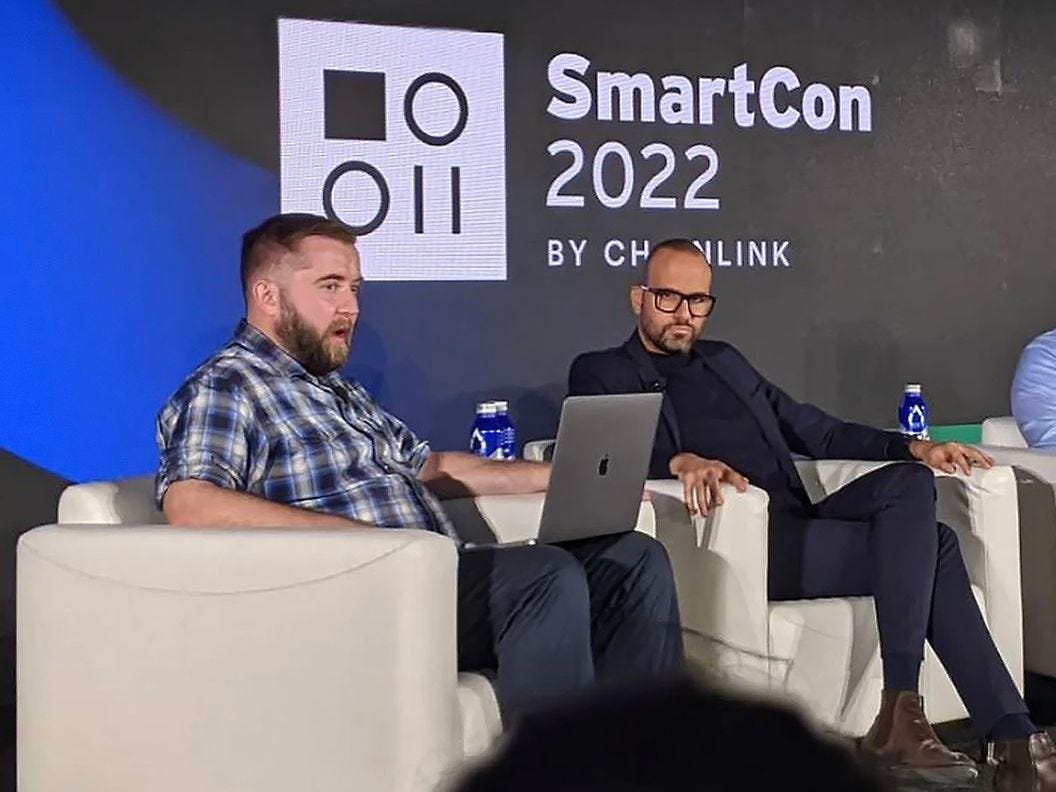 Sergey Nazarov (left) and Jonathan Ehrenfeld Solé (Chainlink Labs)