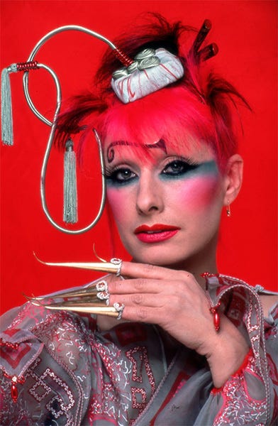 photo of Zandra Rhodes by Robyn Beeche