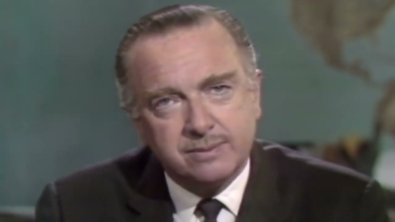 Walter Cronkite calls for the U.S. to get out of Vietnam War