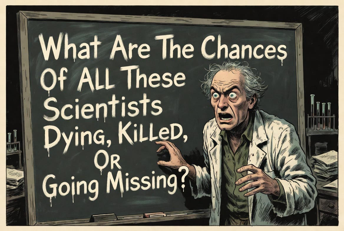 What Are The Chances Of All These Scientists Dying, Killed, Or Going ...