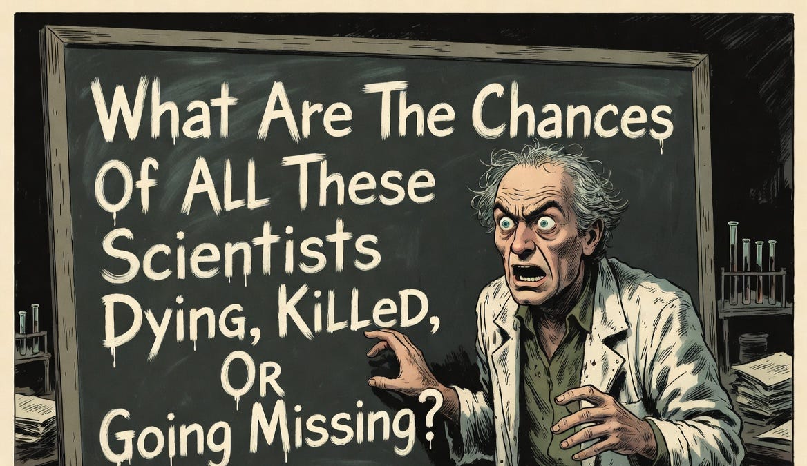 Science Dead Move What Are The Chances Of All These Scientists Dying, Killed, Or Going ...