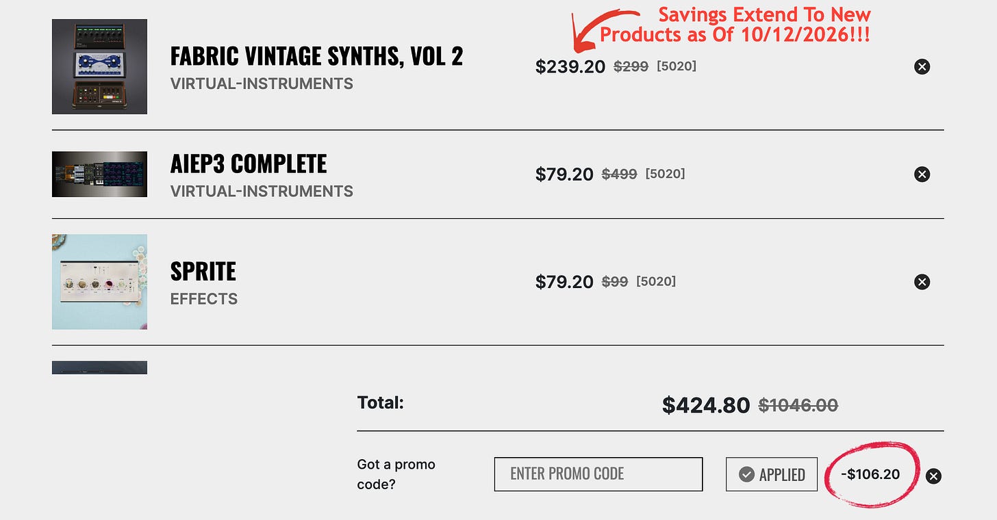 screenshot showing savings of akai products during checkout process screenshot showing savings of akai products during checkout process