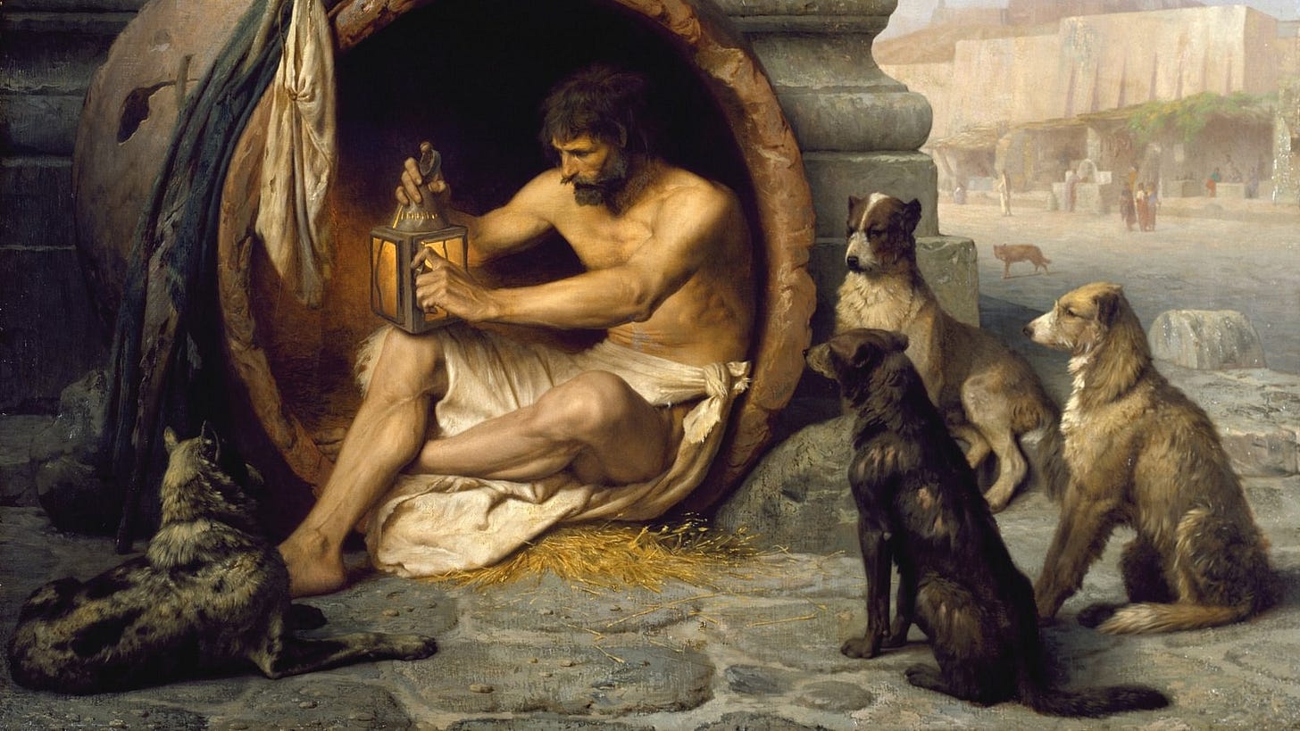 The Tyranny of Comfort: Why Diogenes' Radical Refusal Illuminates a Path to Freedom in a Wired World The Tyranny of Comfort: Why Diogenes' Radical Refusal Illuminates a Path to Freedom in a Wired World