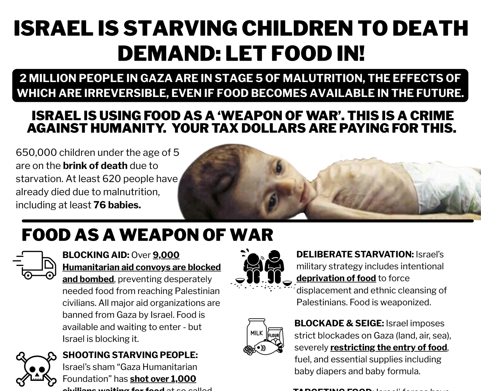 U.N. Still Hasn't Declared a Famine in Gaza, a Year After Palestinian Groups Called for It