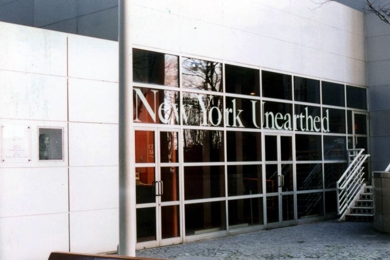 New York Unearthed image. Click for full size. New York Unearthed image. Click for full size.