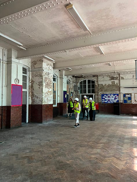 Images of the inside of the school taken on a recent walkabout by Seb Frichot.
