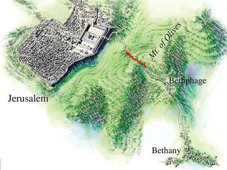 Map of Jerusalem at the Time of Jesus