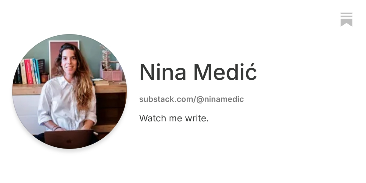 Nina Medić | Substack