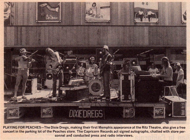 Dixie Dregs, Peaches Records, Park Ave. & Getwell Rd., Mem… | Flickr
