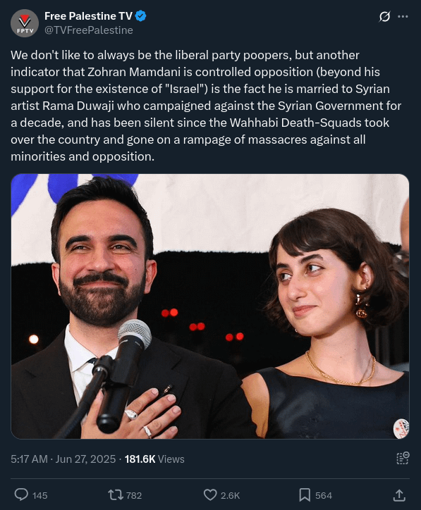 r/LateStageCapitalism - Zohran Mamdani won't combat Zionism. If you want to celebrate his liberal reforms which would be progress, that's one thing. Please don't sell him as a socialist or as a radical.