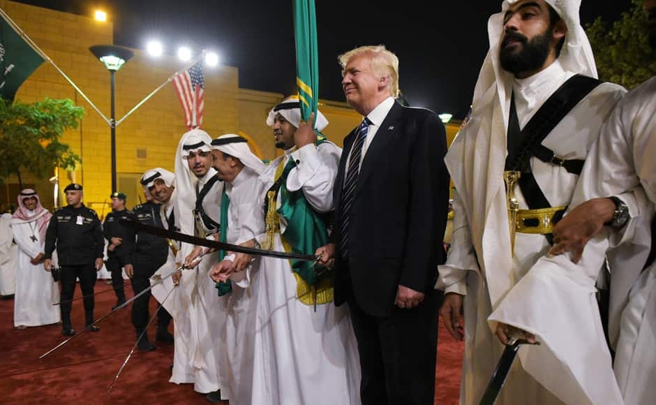 Donald Trump receives warm welcome in Saudi Arabia, participates in ...
