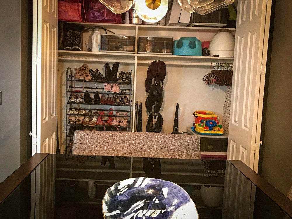 Closet after