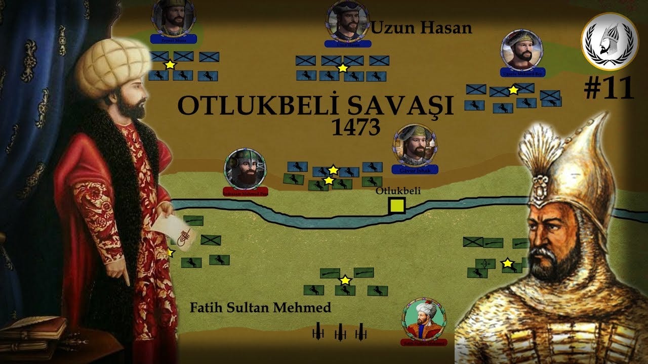 Battle on Otlukbeli in 1473, taken from https://www.youtube.com/watch?v=0UI7set6yWE