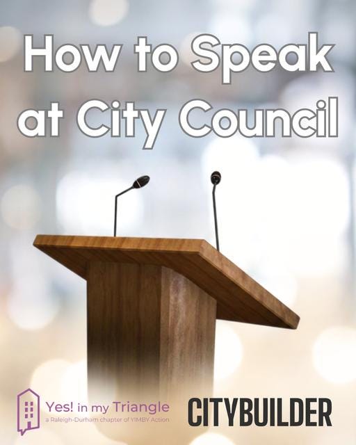 How to speak at council tall