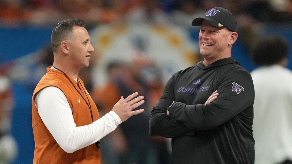 Washington draws Texas in Sugar Bowl: Kalen DeBoer admires Steve Sarkisian,  excited for Alamo rematch