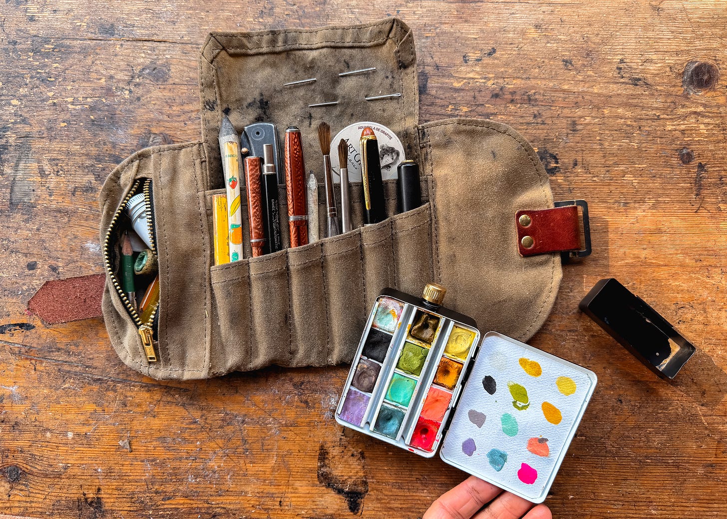 Peg and Awl Sendak Artist Roll Waxed Canvas