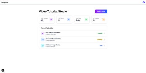 Generate a Next.js AI Video Tutorial Creation App From Scratch