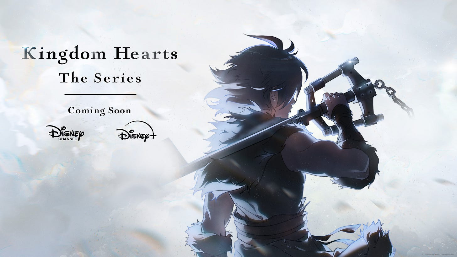 Kingdom Hearts series is an anime with a brand new story. Kingdom Hearts series is an anime with a brand new story.