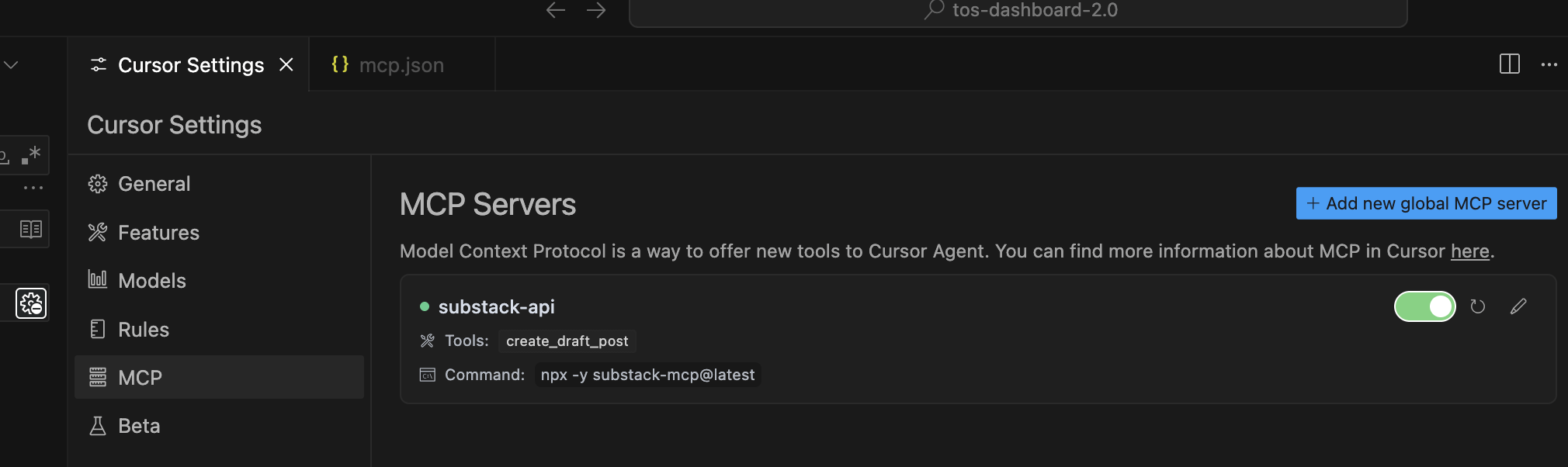 MCP Server for Substack - by Marco Moauro - Implementing