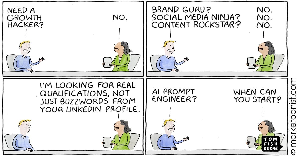 Digital Upskilling cartoon - Marketoonist | Tom Fishburne