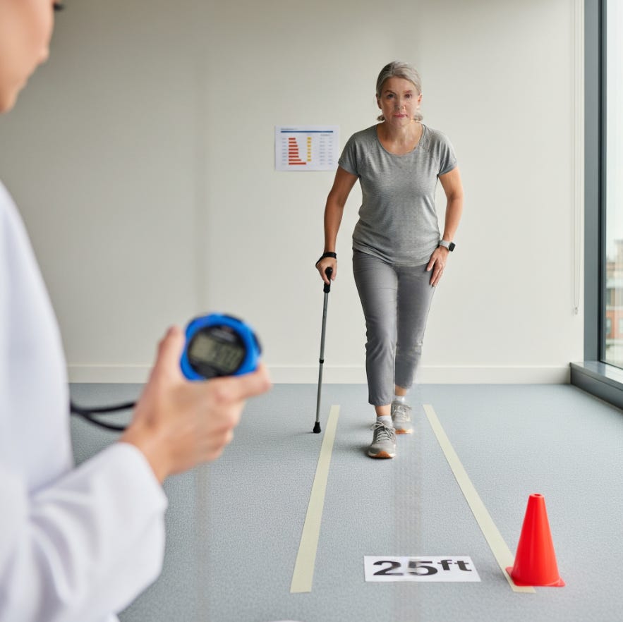 How reliable is the timed-25-foot walk?