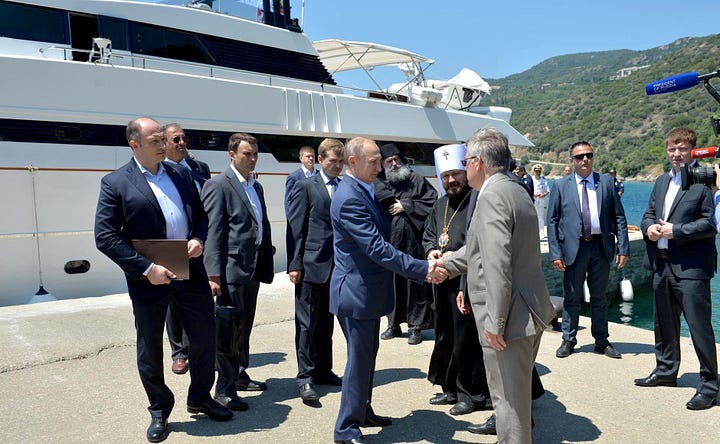 Arriving on Mount Athos