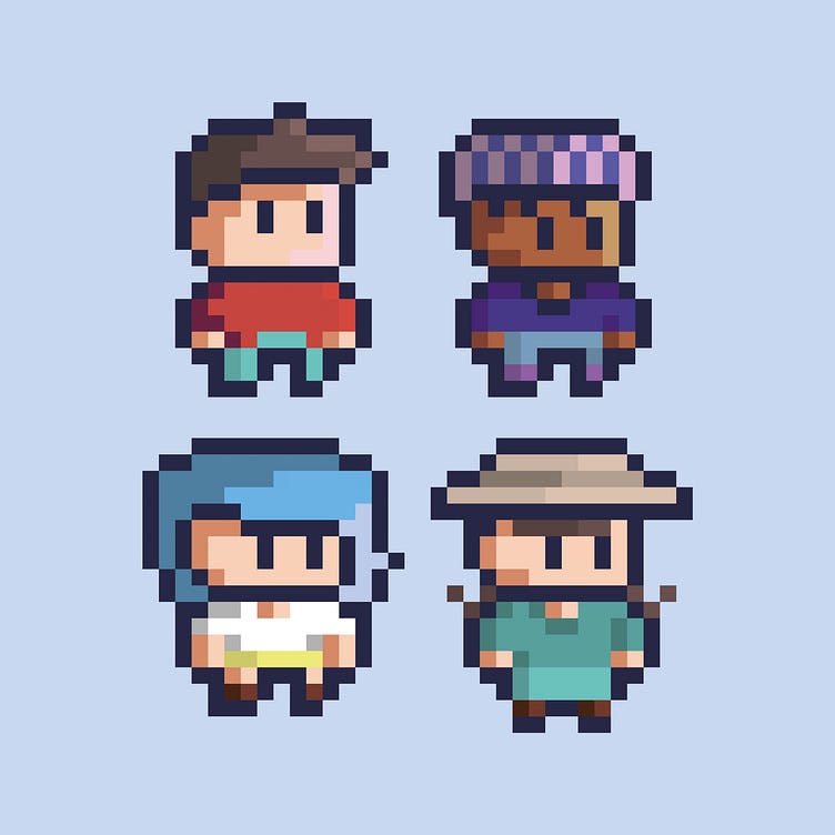 Chibi pixel art character by Amerta Design on Dribbble