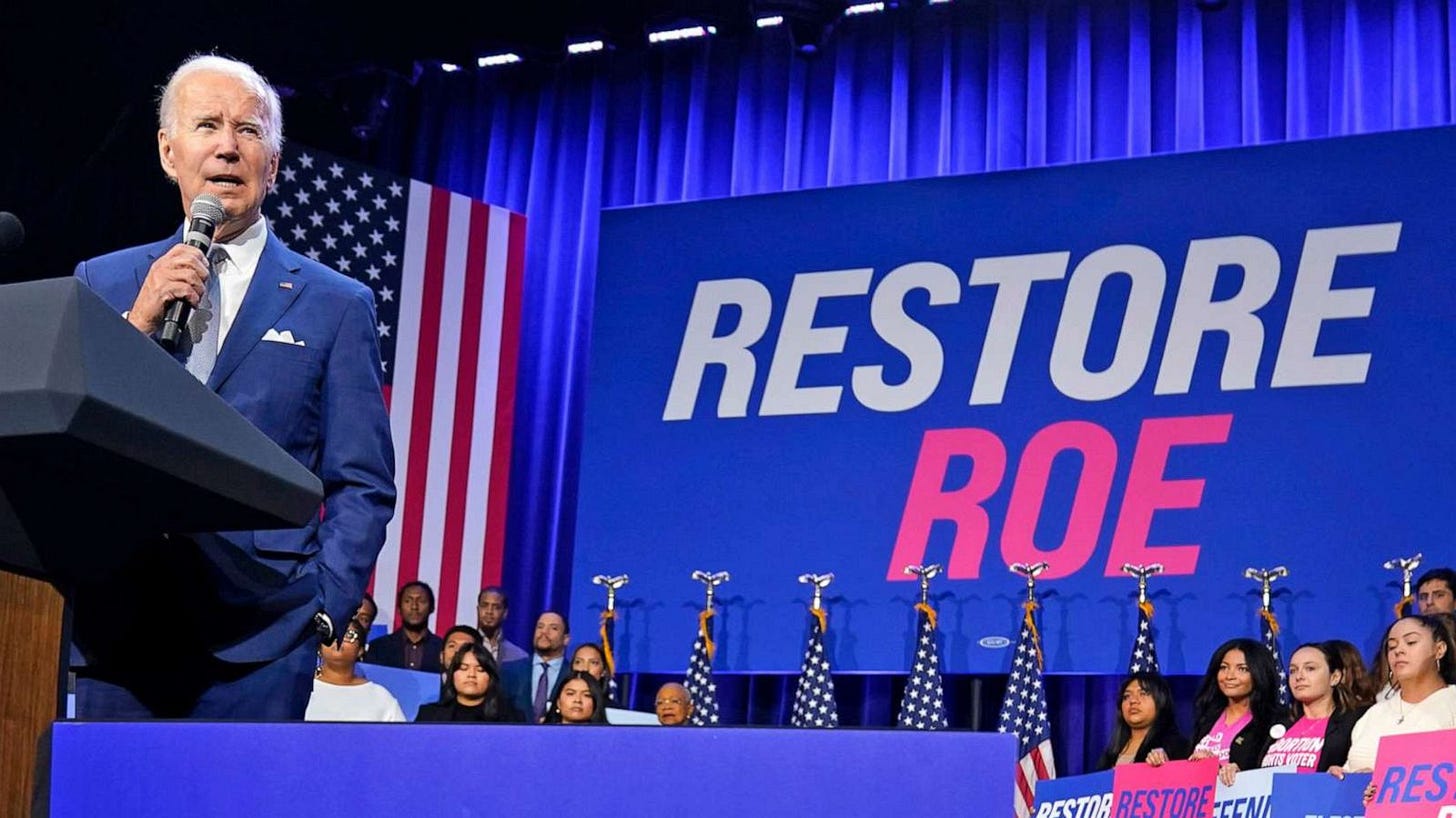 Biden vows quick action on codifying Roe if Democrats get enough votes in  Congress - ABC News