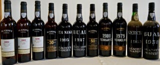 Blandy's wine line-up Blandy's wine line-up